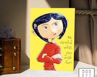 Coraline Birthday Card | Humorous Greeting Card