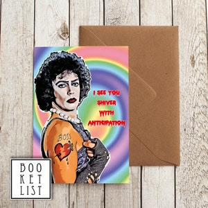 Dr Frank N Furter Card/ Greeting Card/Rocky Horror Picture Show/ Humour card/Happy Birthday/ Frank n Furter Rocky horror/Tim Curry