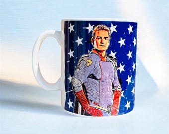 The Boys Mug: Homelander Cartoon Coffee Mug