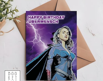 Star Light/The boys series/superhero/Humour card/Funny Cards/Happy Birthday/personalised card