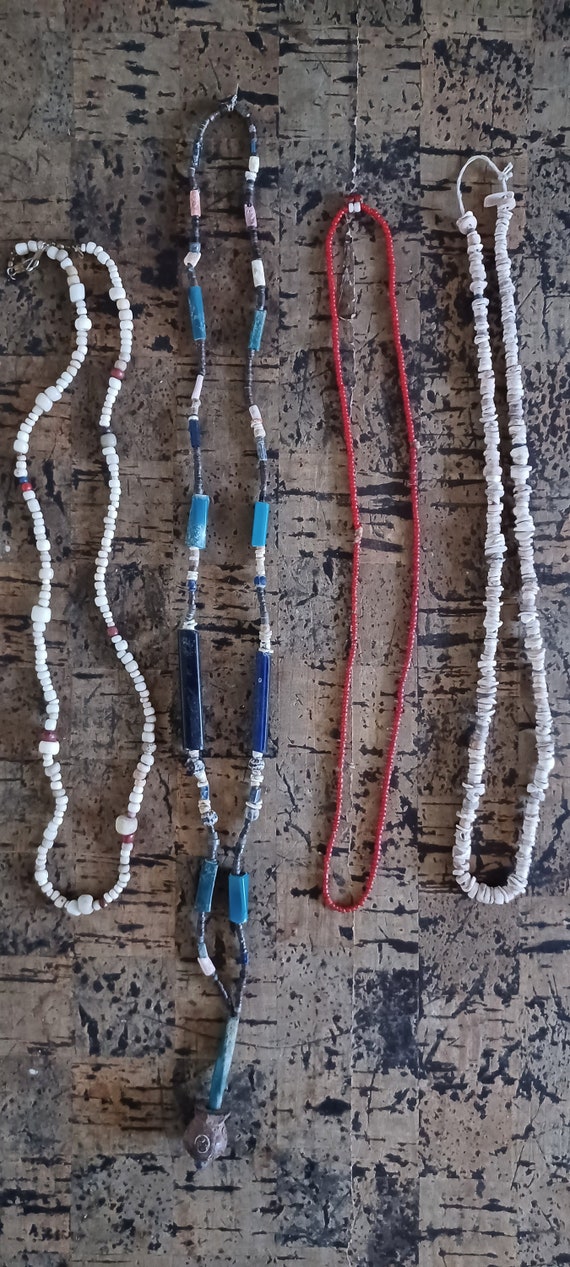 Authentic Antique Native American Necklaces (2) ||