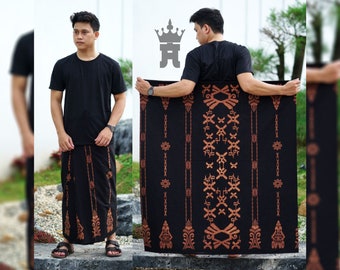 Indonesian Batik Sarong: Cotton Prayer Shawl, Muslim Gift