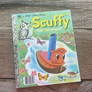 Scuffy the Tugboat // A Little Golden Book // 1974 // Gertrude Crampton and Tibor Gergely