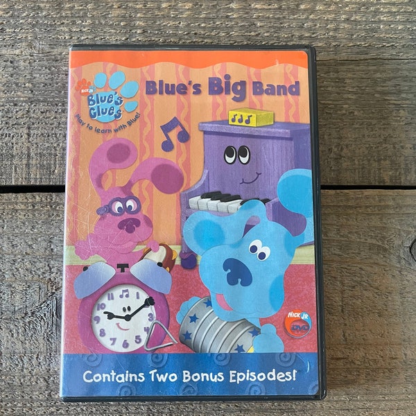 Vintage Blue's Clues DVD, "Blue's Big Band" // Includes 4 Episodes // 2003