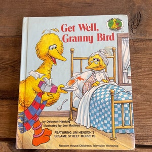 Get Well, Granny Bird // Vintage Sesame Street Book // 1989