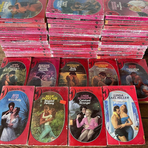 Libros Vintage Silhouette Desire // Tú eliges // Años 80 // Novelas románticas