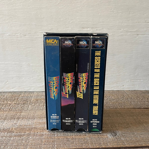 Back to the Future: The Trilogy // Boxed VHS Set // Limited Edition Set // Includes 4 VHS Movies