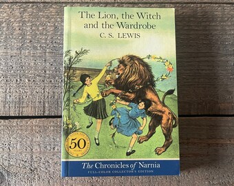 50th Anniversary Book of The Lion, the Witch and the Wardrobe // C.S. Lewis // The Chronicles of Narnia // First Harper Trophy Edition 2000