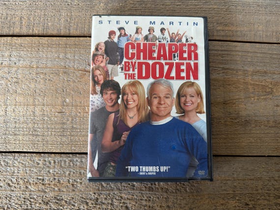 Cheaper by the Dozen DVD // 2003 Family Comedy, Rated PG // Steve