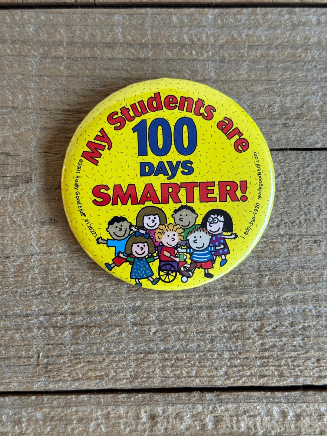 100 Days Smarter Pin // 2001 - Etsy
