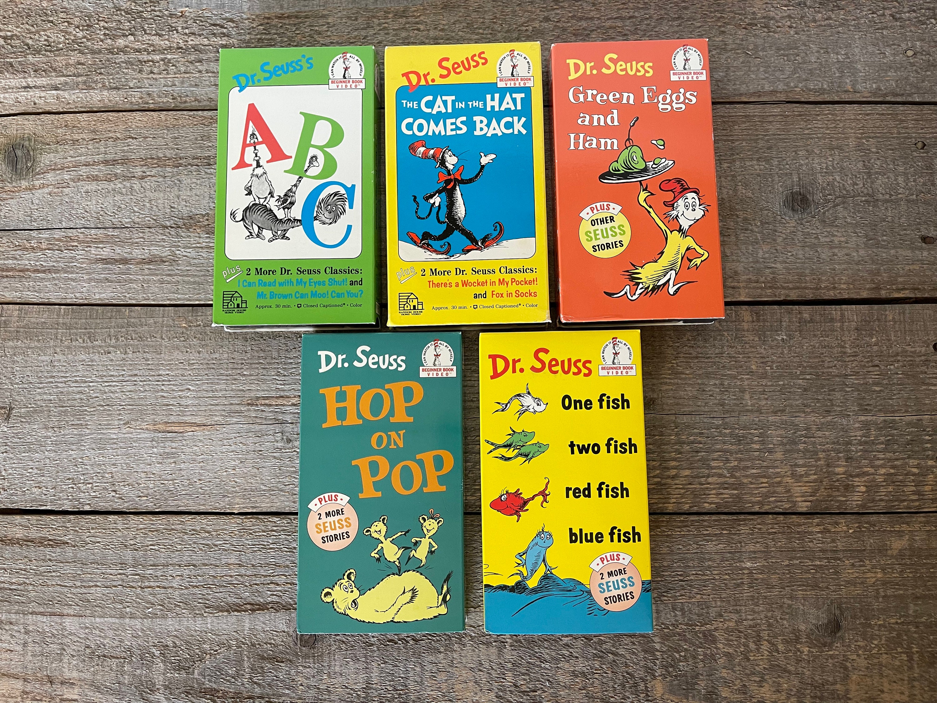 Vintage Dr. Seuss VHS Movies // You Choose // Beginner Book Video