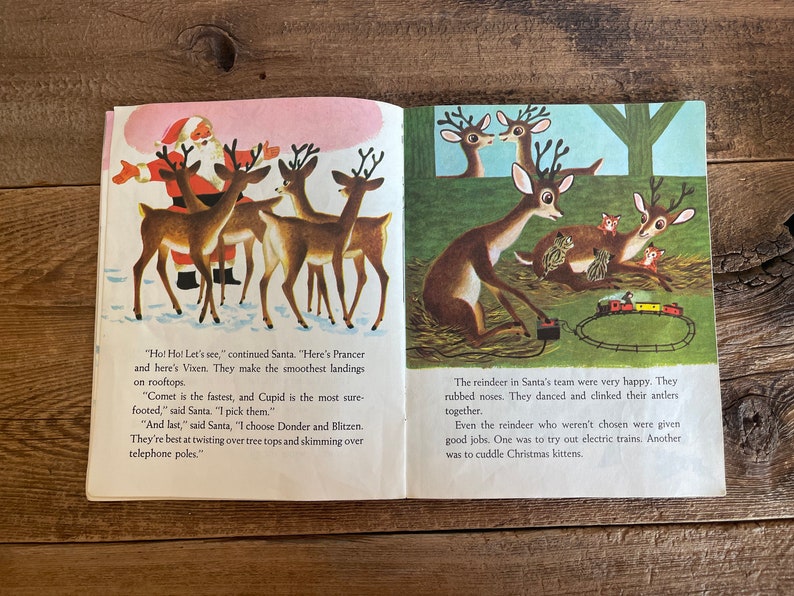 Rudolph the Red-nosed Reindeer // 1976 Little Golden Book - Etsy