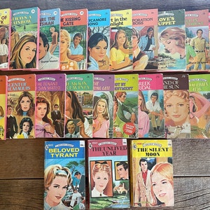 Vintage 1970's Harlequin Romance Novels // You Choose // Red Pages, White Banner on Front Cover // Paperback
