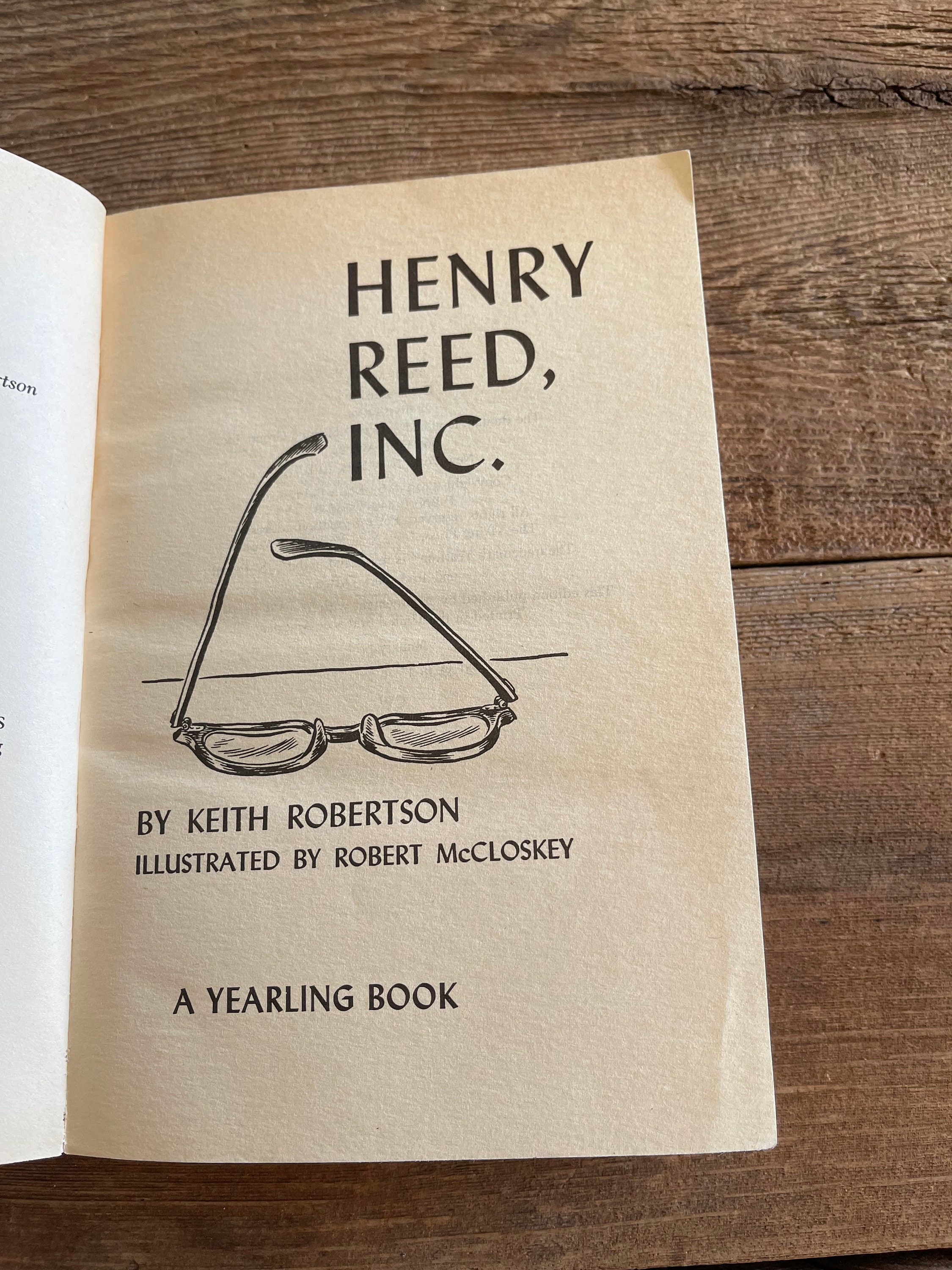 Henry Reed Inc. // Keith Robertson // Dell Yearling Book // Etsy