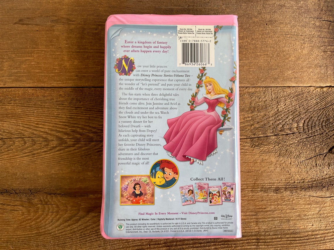 Disney Princess VHS, Princess Stories, Volume Two, Tales of Friendship