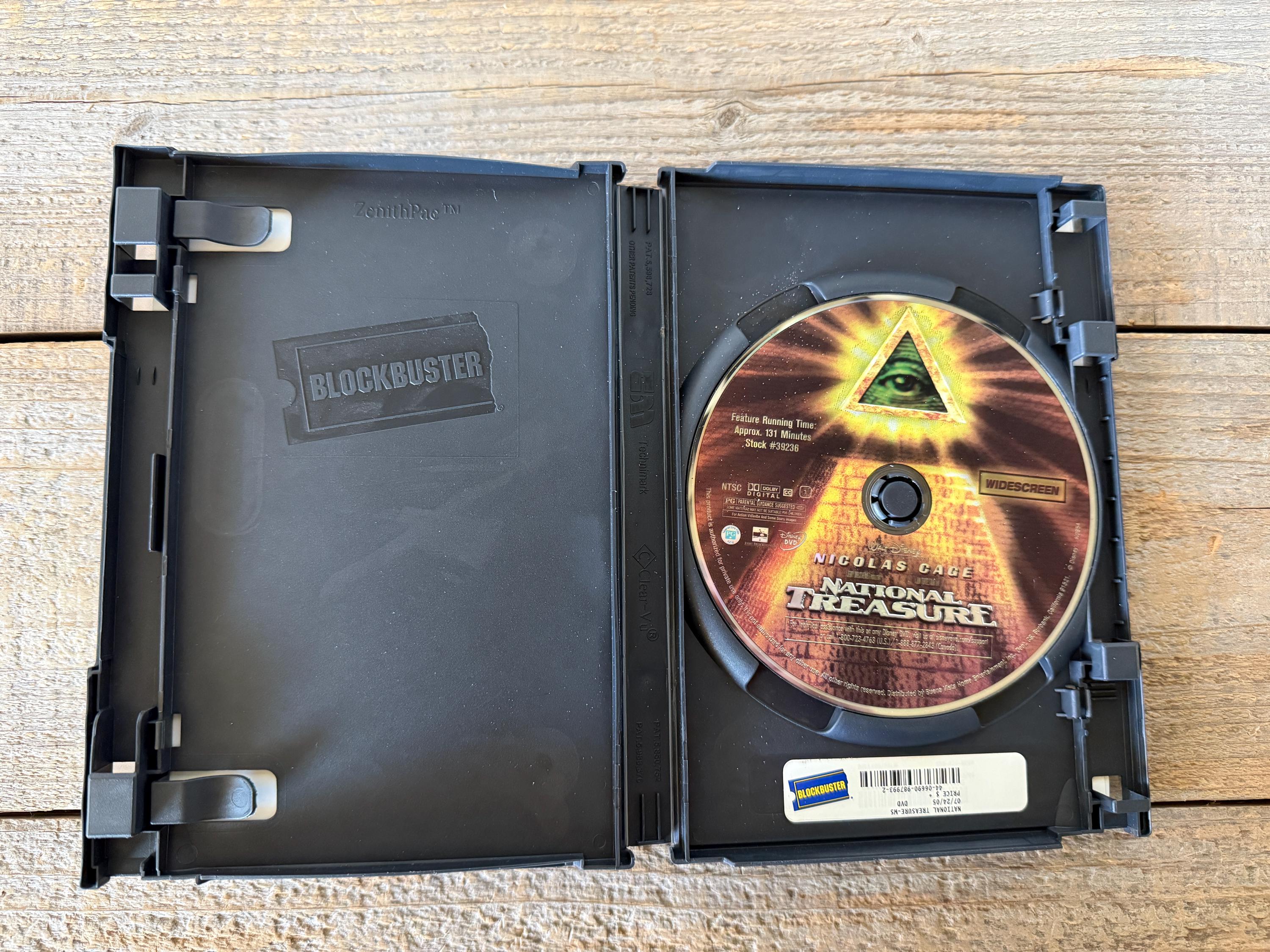 National Treasure DVD // Walt Disney // 2004 Action Adventure