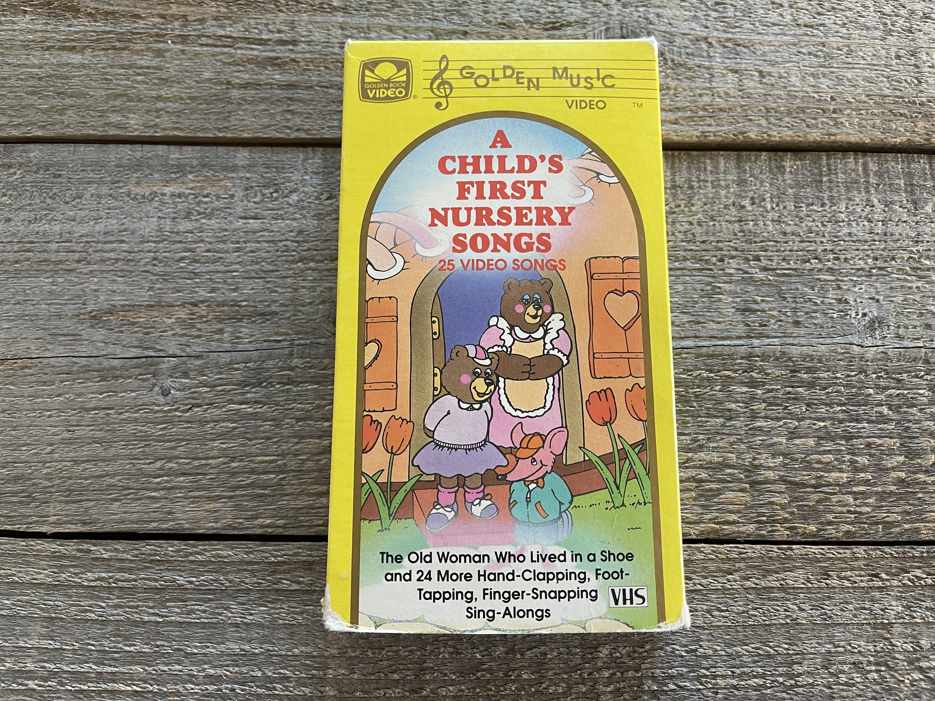 Golden Book Music Video A Child's First Nursery Songs A Child's First Nursery Rhymes VHS // Golden Book Video // 1990 Golden
