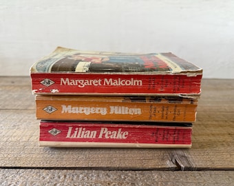 Harlequin Omnibus Romance 3-in-1 Books // Sold Individually // 1970&#39;s Paperback Books // 3 Stories in 1
