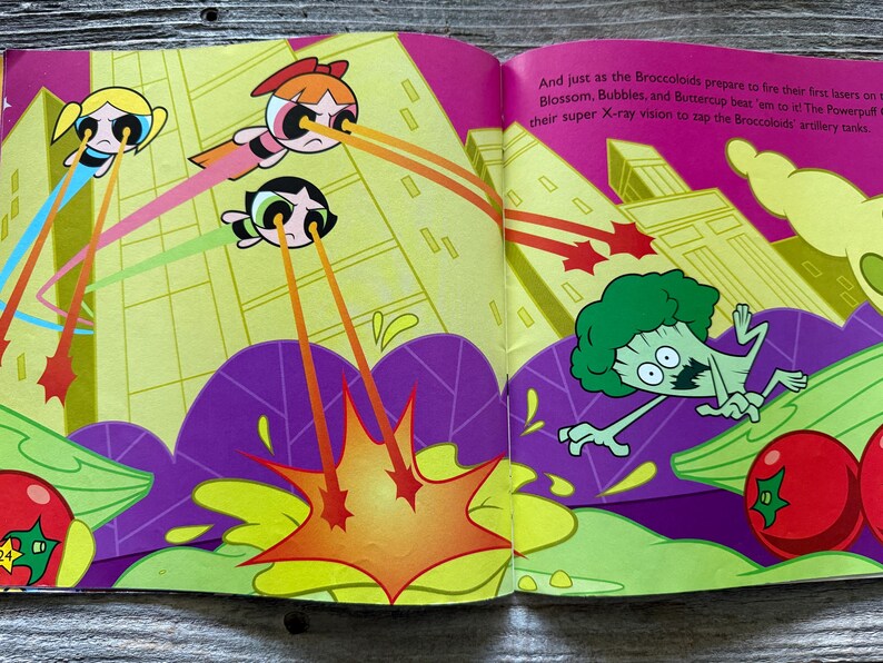 The Powerpuff Girls Book - Beat Your Greens - 2001 - Etsy Canada