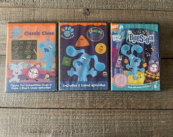 Blue's Clues DVDs // You Choose // Bluestock, Classic Clues or Shapes and Colors! // Early 2000's