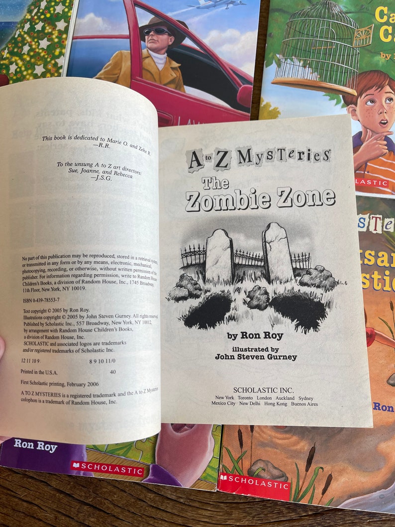 A to Z Mysteries // You Choose // Vintage YA Chapter Books // Ron Roy ...
