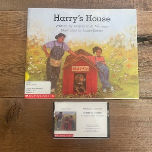 Vintage Harry&#39;s House Book and Cassette Set - Scholastic Beginning Literacy