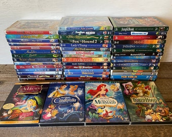 Vintage Walt Disney DVD Movies // You Choose // See Listing for Detailed List // Classics, Cartoons, Animation