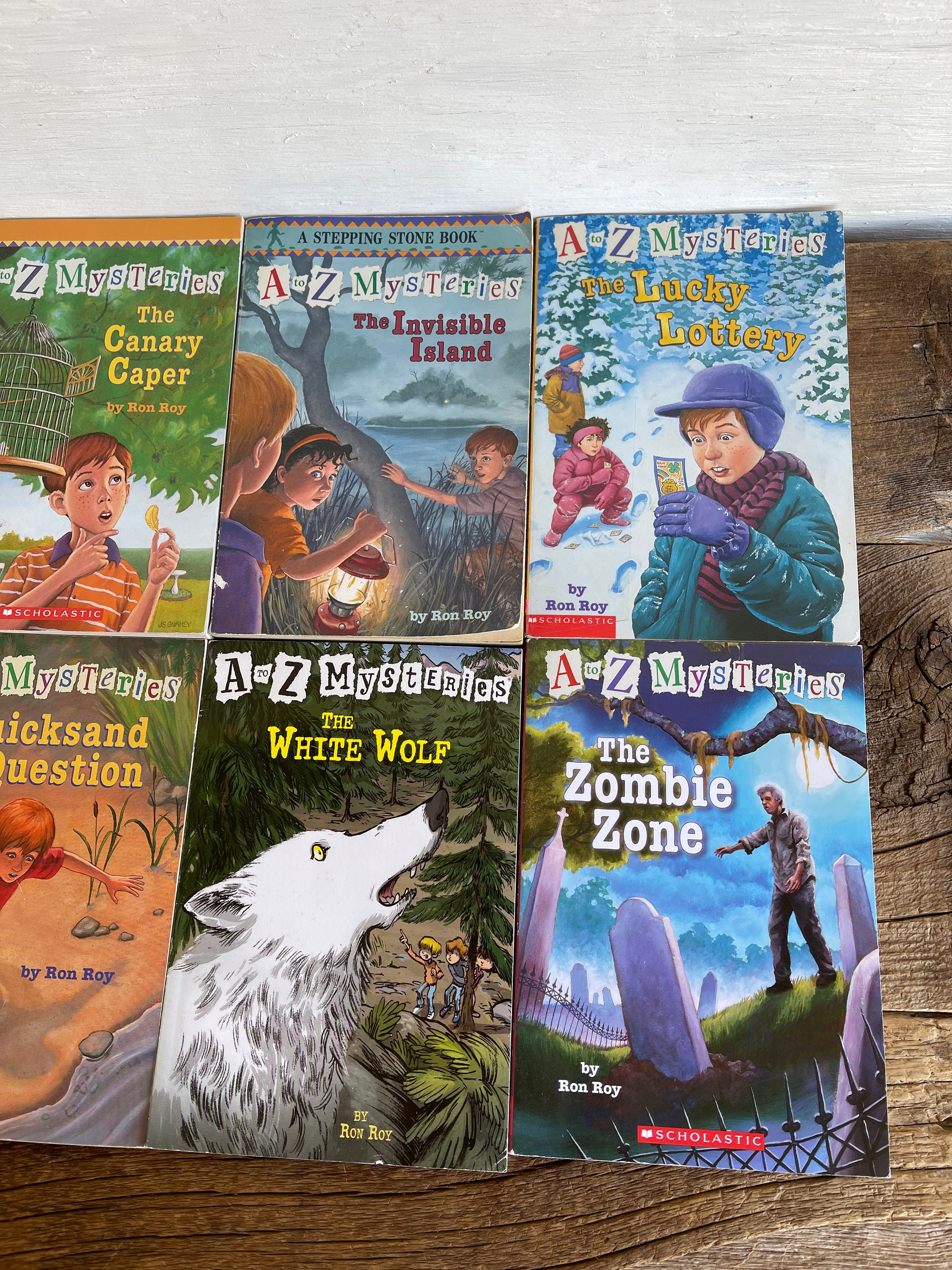 A to Z Mysteries // You Choose // Vintage YA Chapter Books // Ron Roy ...