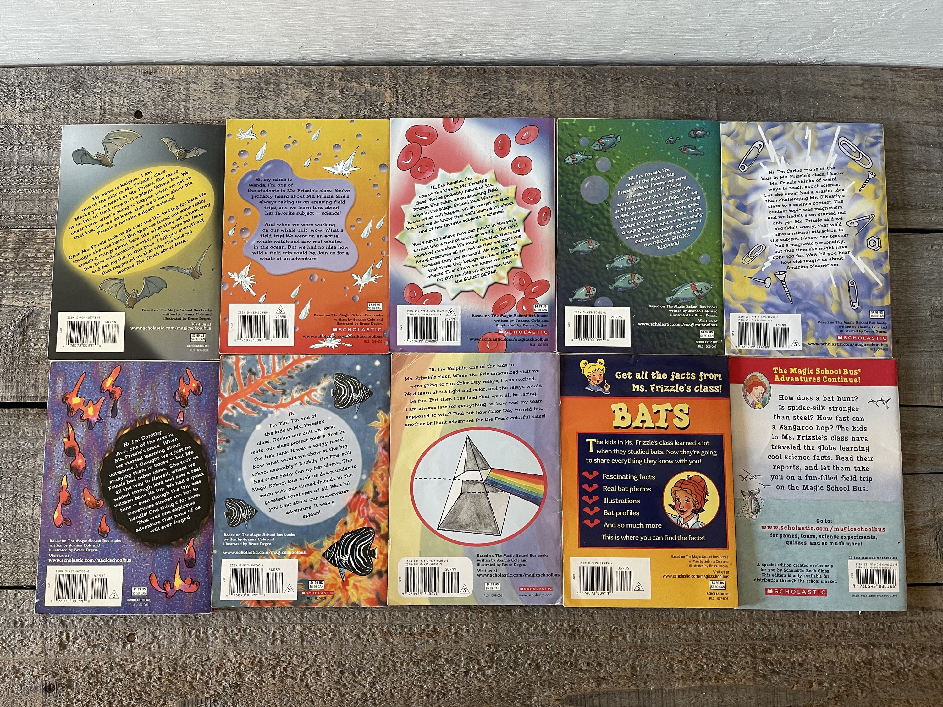 The Magic School Bus Chapter Books // Sold Individually // Scholastic ...