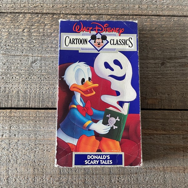 Donald's Scary Tales 1980's VHS Movie // Walt Disney Cartoon Classics Vol. 13 // Donald Duck & the Gorilla, Duck Dimples, Donald's Lucky Day