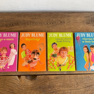 Vintage 1990s Judy Blume Books: Fudge-A-Mania, Superfudge