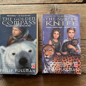 His Dark Materials Books // The Golden Compass & The Subtle Knife // 1990&#39;s YA Fantasy Fiction // Philip Pullman