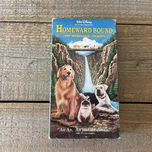 Vintage 1993 Walt Disney HOMEWARD BOUND the Incredible Journey VHS ...