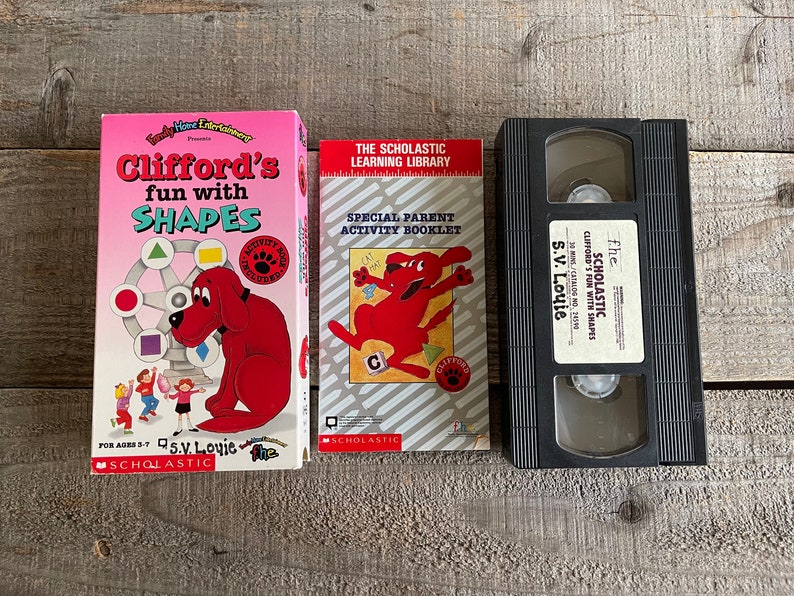 Clifford the Big Red Dog VHS Movies // Set of 3 // Fun With Letters