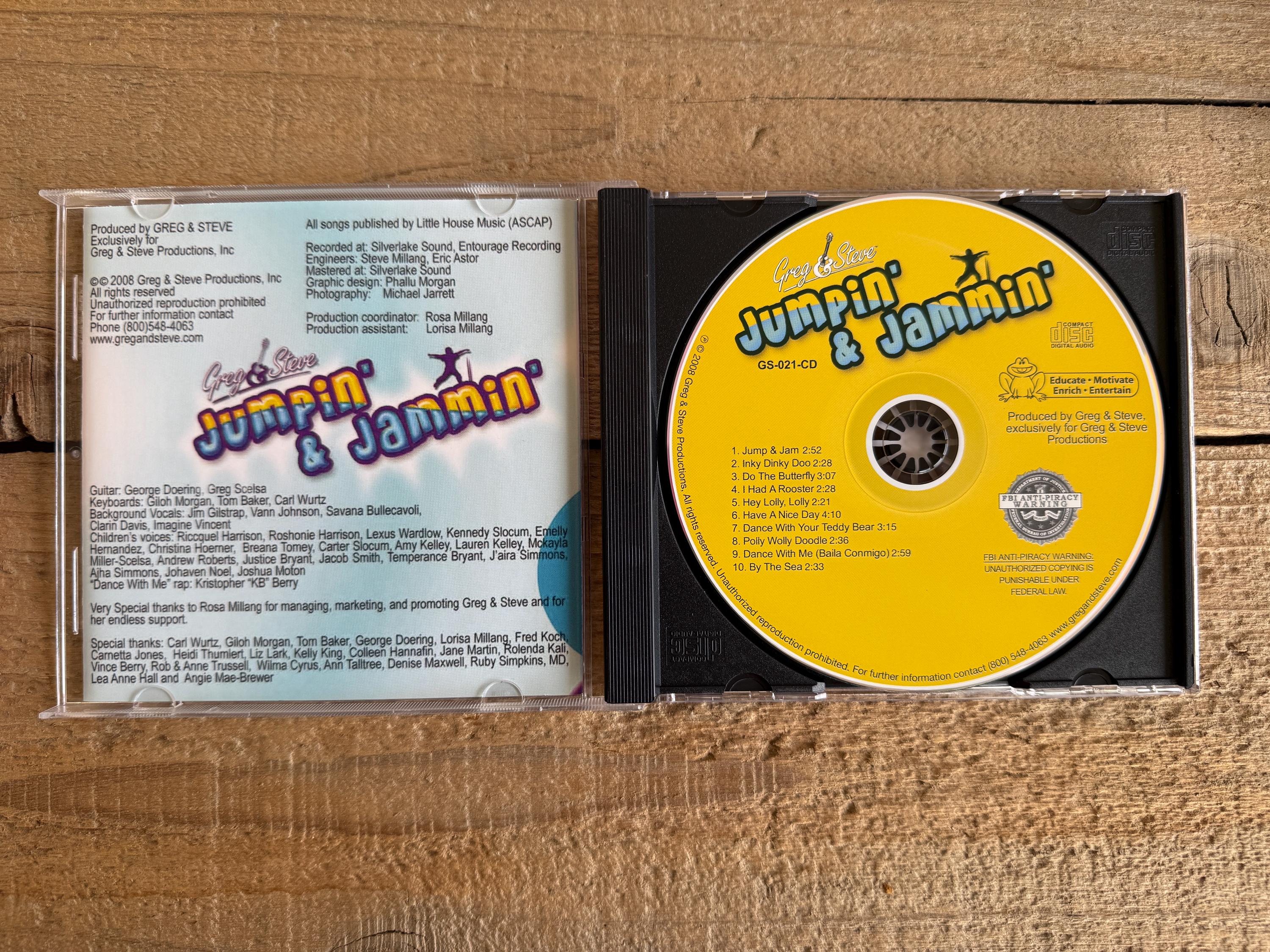 Greg & Steve Children's Music Cds // Big Fun or Jumpin' and Jammin