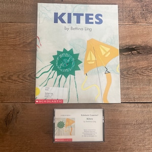 Kites // Bettina Ling // Vintage Scholastic Book & Cassette Tape Set