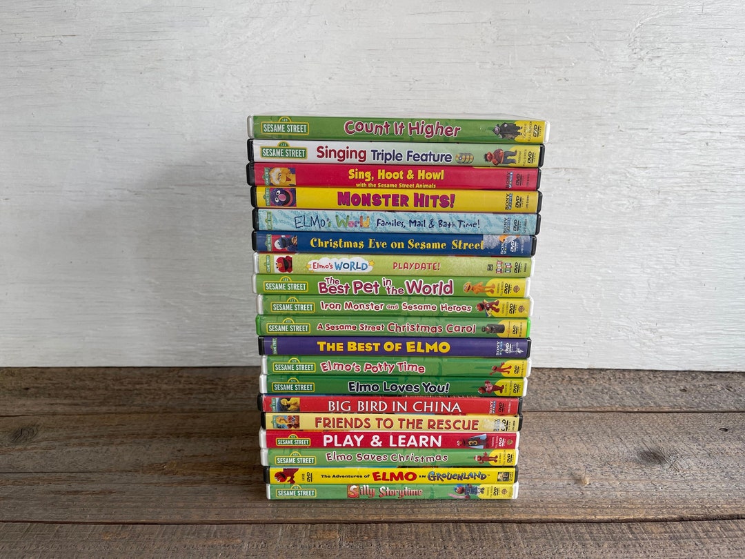 Sesame Street Learning Triple Feature DVD 3 Discs Letters