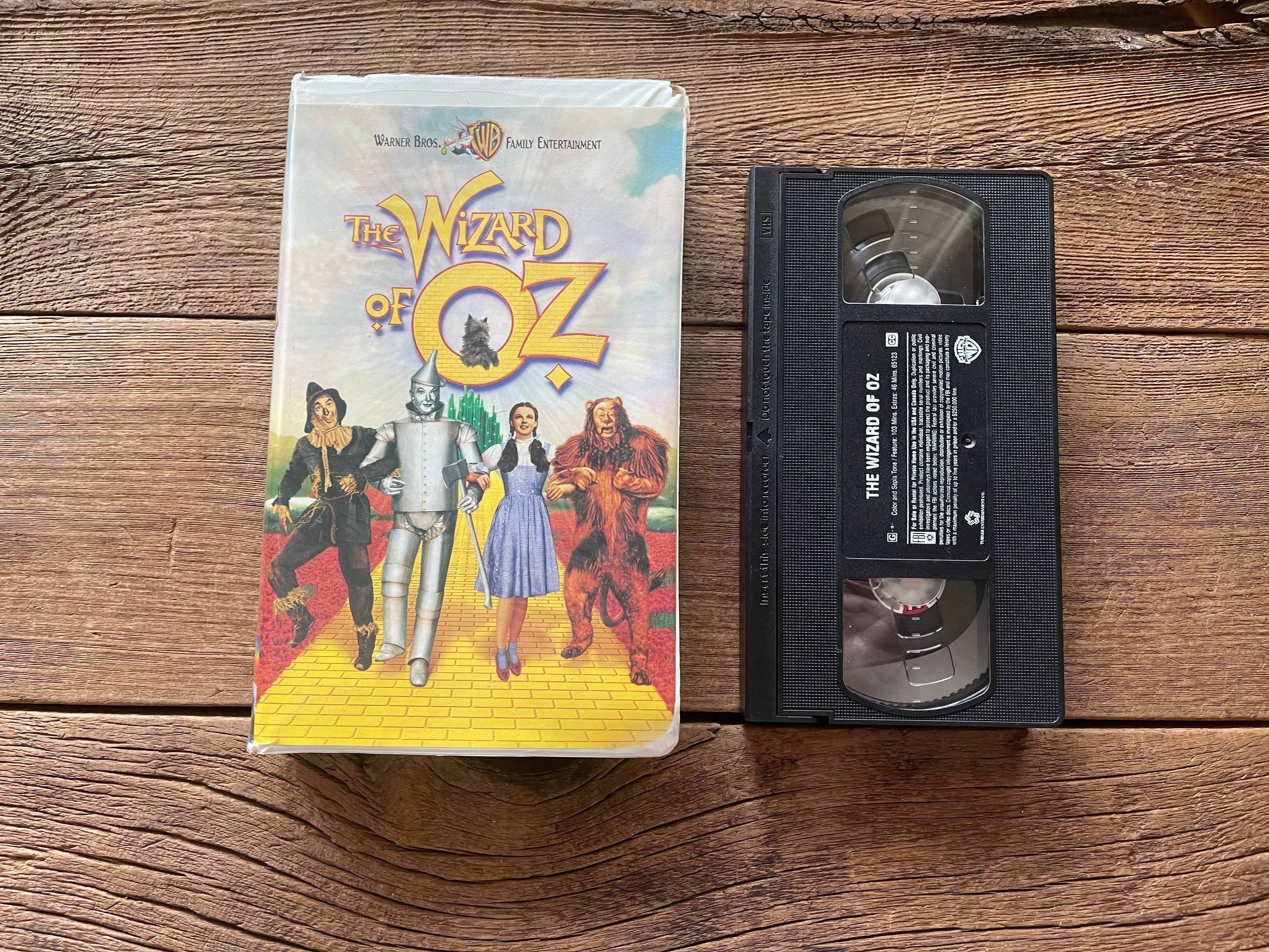Vintage the Wizard of Oz VHS Movie - 1999 Warner Bros. - Etsy