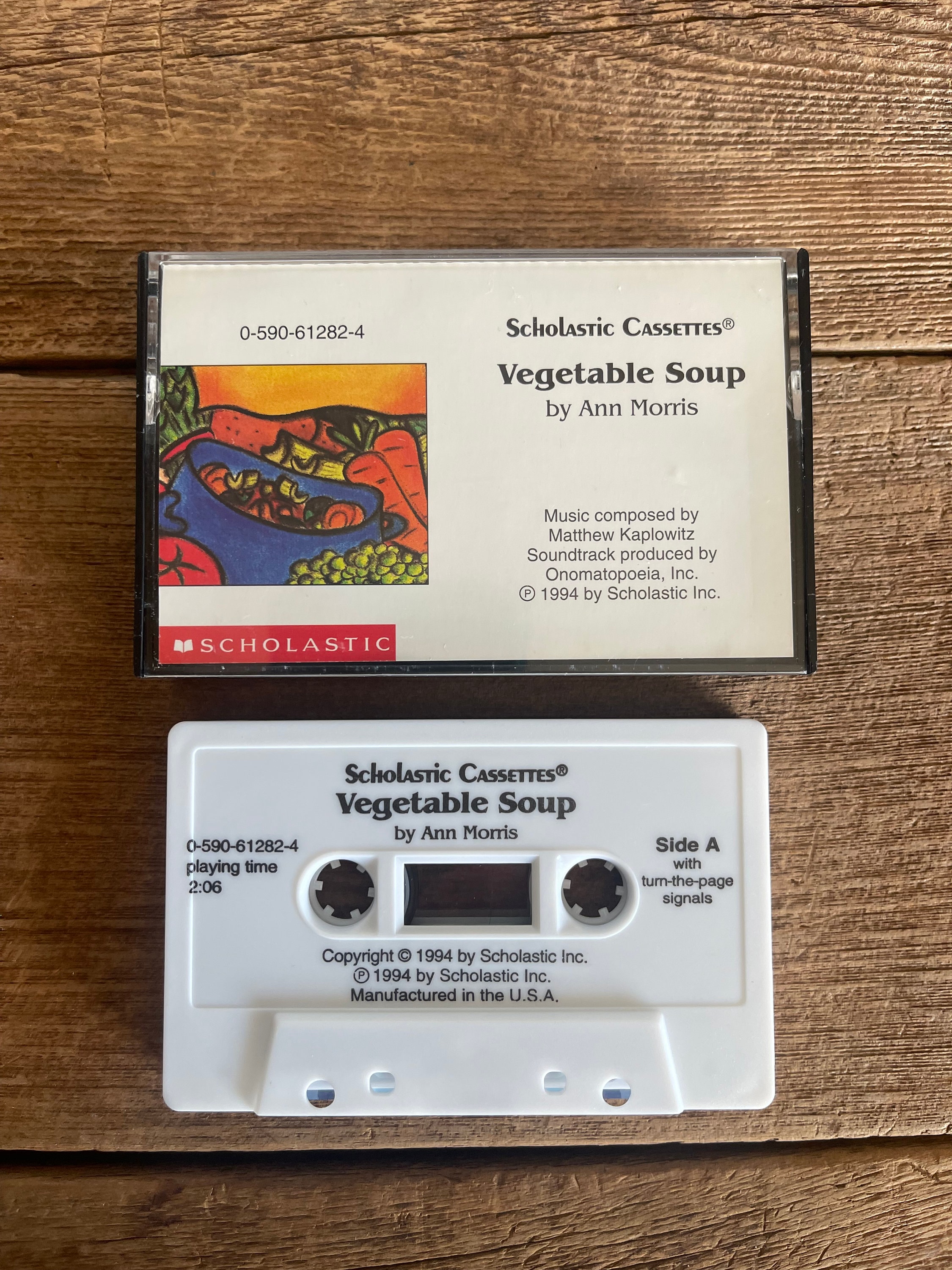 Vegetable Soup // Ann Morris // Vintage Scholastic Book & Cassette