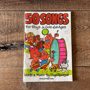 Vintage Kids Song Book // 50 Songs for Boys & Girls of All Ages // Singspiration Music 1978