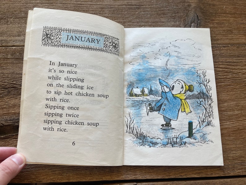 Chicken Soup With Rice // Maurice Sendak // A Book of Months Etsy