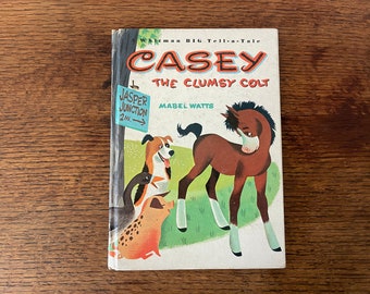 Vintage kinderboek Casey the Clumsy Colt uit 1965