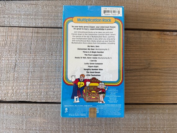 School House Rock! Multiplication Rock- 1995 Sealed VHS - Etsy