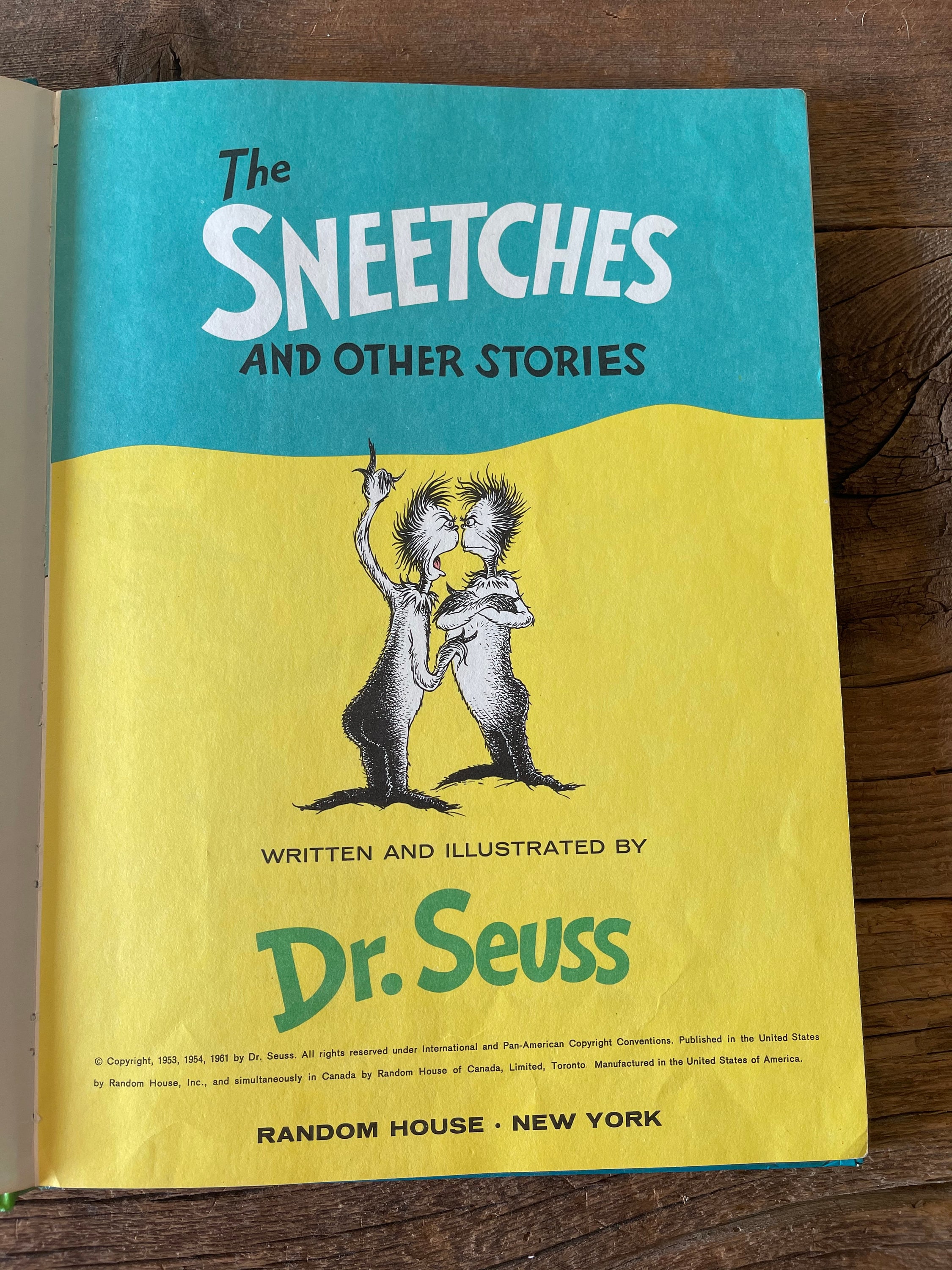 The Sneetches and Other Stories, by Dr. Seuss 1961 - Etsy