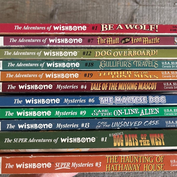 Vintage Wishbone Books: 1990s PBS Children's Series - You Choose