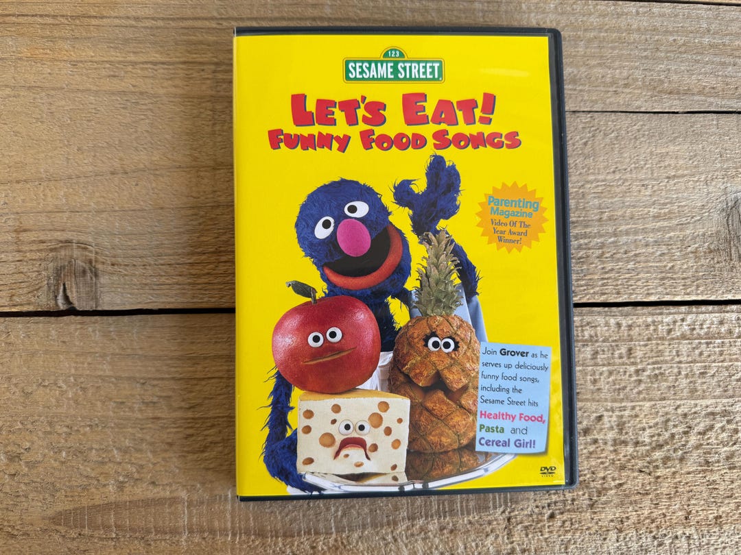 Let's Eat! Funny Food Songs // Sesame Street DVD // 2004 - Etsy Israel