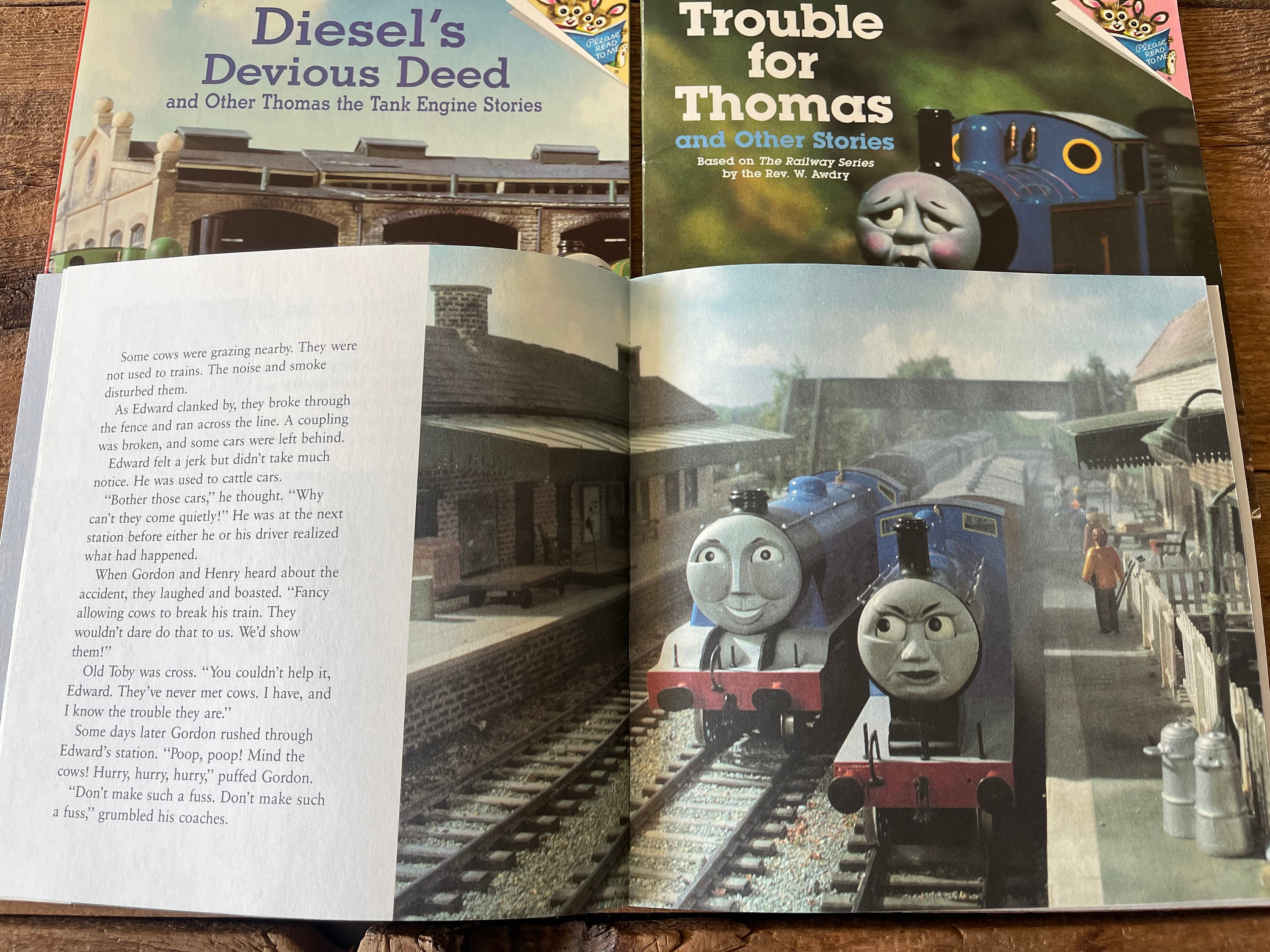 Vintage Thomas the Train Books, Set of 3 // 1990's // Please Read to Me