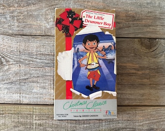 Vintage 1993 the LITTLE DRUMMER BOY Christmas Cartoon Vhs Video