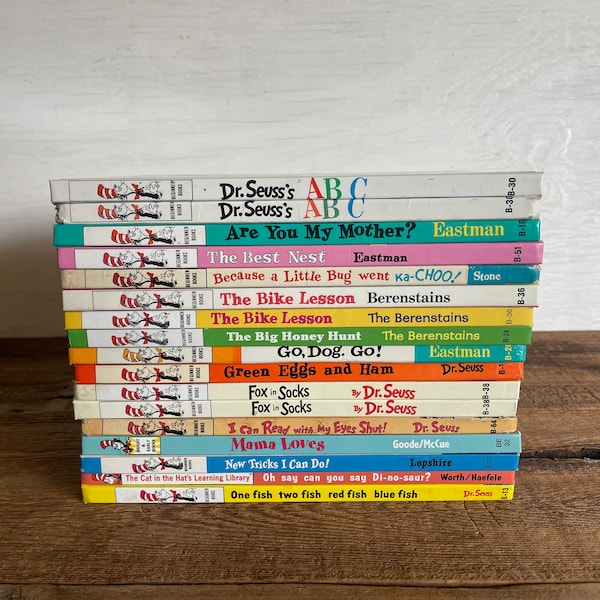 SHINY Dr. Seuss Books // You Choose  // 7" x 9" Shiny Cover // Beginner Books and Bright & Early Books