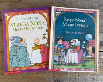 Strega Nona Bücher // Tomie de Paola // Du Wähle // 1990's Scholastic Taschenbücher
